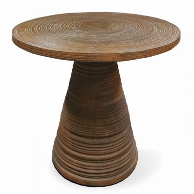 Table basse sculpté en bois de suar massif  Oviala