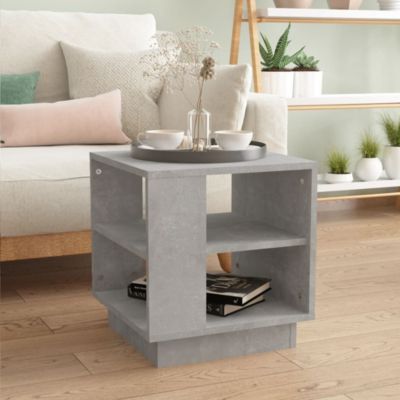 Table basse,Table Salon,Table d'appoint gris béton 40x40x43 cm bois d'ingénierie