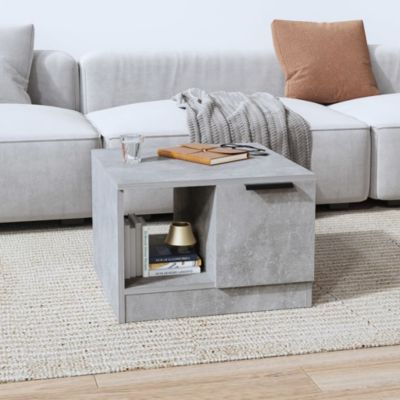 Table basse,Table Salon,Table d'appoint gris béton 50x50x36 cm bois d'ingénierie