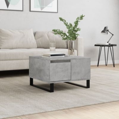Table basse,Table Salon,Table d'appoint gris béton 55x55x36,5 cm bois d'ingénierie