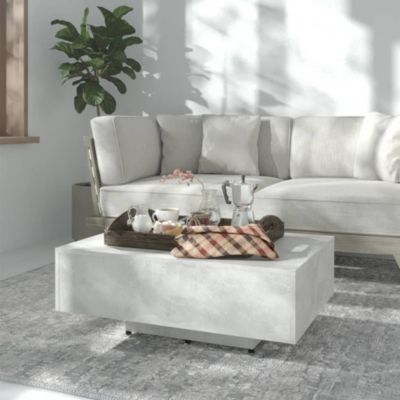 Table basse,Table Salon,Table d'appoint Gris béton 85x55x31 cm Bois d'ingénierie