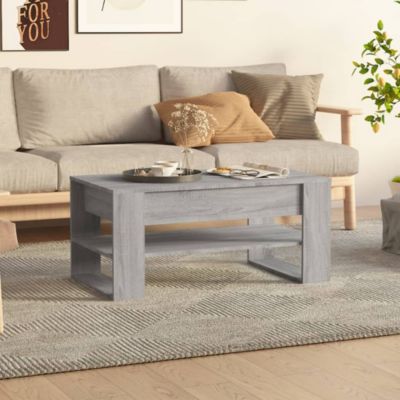 Table basse,Table Salon,Table d'appoint sonoma gris 102x55x45 cm bois d'ingénierie