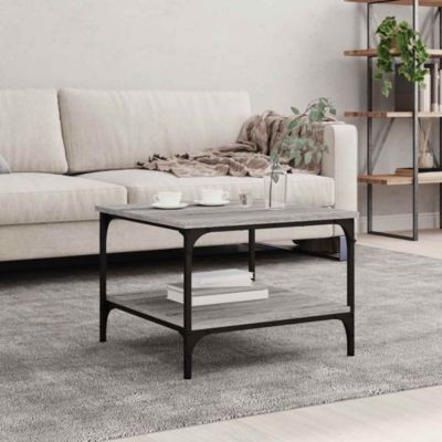 Table basse,Table Salon,Table d'appoint sonoma gris 55x55x40 cm bois d'ingénierie
