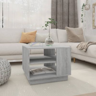 Table basse,Table Salon,Table d'appoint sonoma gris 55x55x43 cm bois d'ingénierie