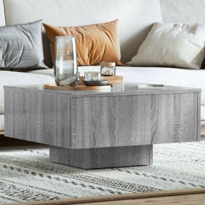 Table basse,Table Salon,Table d'appoint Sonoma gris 60x60x31,5 cm Bois d'ingénierie
