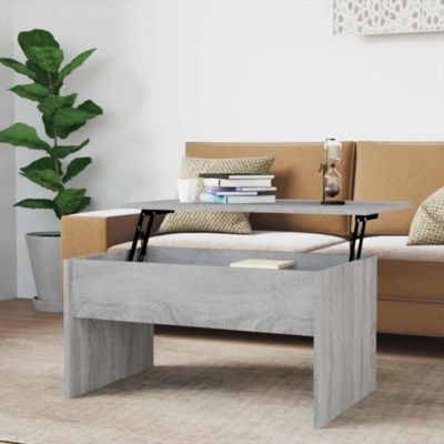Table basse,Table Salon,Table d'appoint Sonoma gris 80x50,5x41,5 cm Bois d'ingénierie