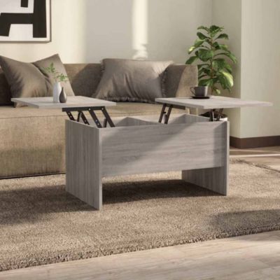 Table basse,Table Salon,Table d'appoint sonoma gris 80x50x42,5 cm bois d'ingénierie