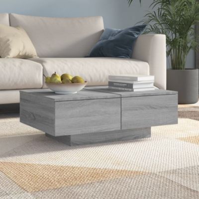 Table basse,Table Salon,Table d'appoint Sonoma gris 90x60x31 cm Bois d'ingénierie