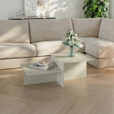 Table basse Taniena 100 x 55 x 35 cm sable en.casa