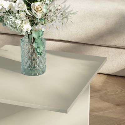Table basse Taniena 100 x 55 x 35 cm sable en.casa