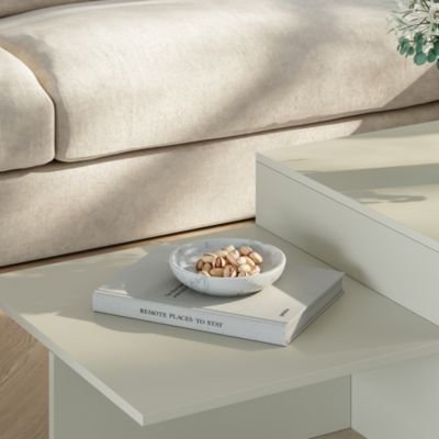 Table basse Taniena 100 x 55 x 35 cm sable en.casa