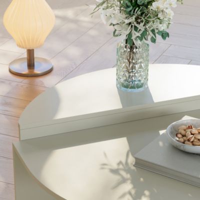 Table basse Tondesdaslo 90 x 90 x 35 cm sable en.casa
