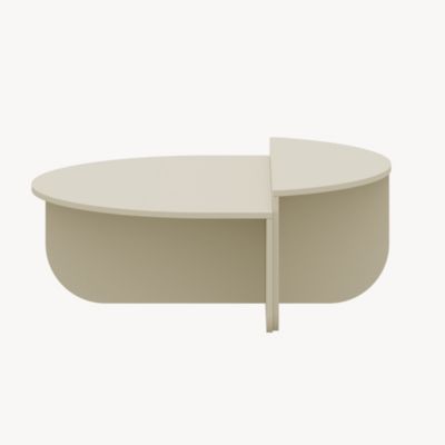 Table basse Tondesdaslo 90 x 90 x 35 cm sable en.casa