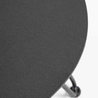 Table basse triangulaire en métal gris anthracite  Oviala