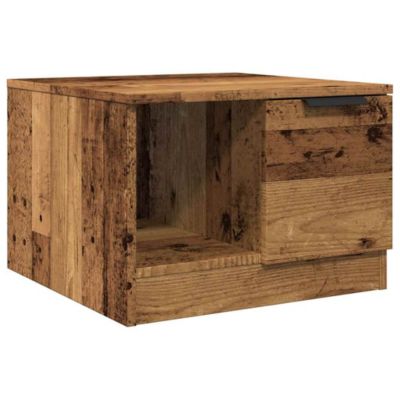 Table basse vieux bois 50x50x36 cm bois d'ingénierie vidaXL