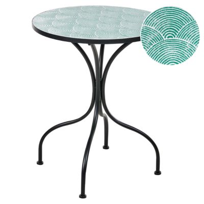 Table bistrot ANAPO 60 cm 60 cm Métal Noir