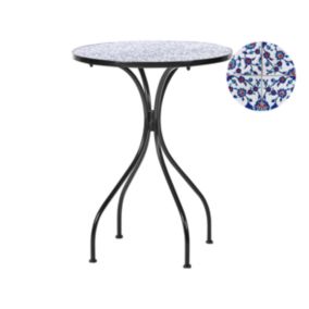 Table bistrot CAMPRENA 60 cm 60 cm Métal Noir