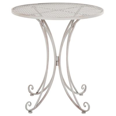 Table bistrot CILENTO 71 cm 71 cm Métal Gris