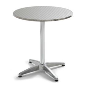 Table bistrot inclinable ronde en aluminium  Oviala