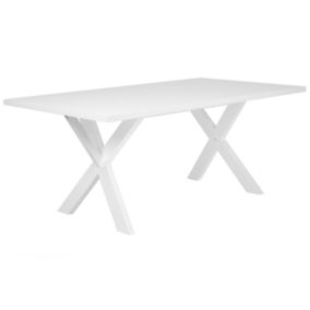 Table blanche 180 x 100 cm LISALA