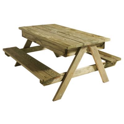 Table en bois pour enfants avec bac à sable M010-1