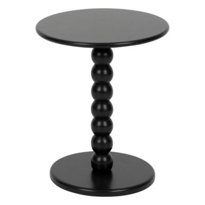 Table à café Chamlo noir D38cm - Atmosphera