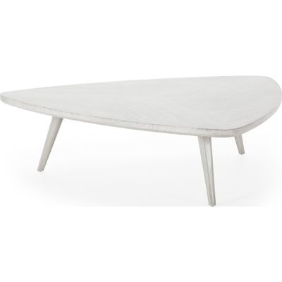 Table à café design bois de cèdre finition gris voilé 138 x 130 cm gris voilé bois de cèdre