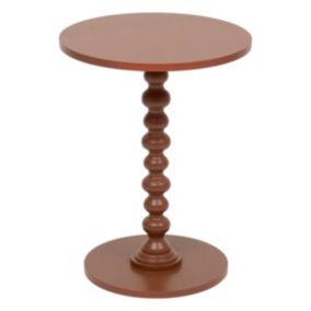Table à café Table d'appoint Bois Terracotta D 38 cm