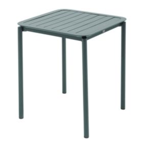 Table carrée de terrasse (70x70cm) vert foncé  Oviala