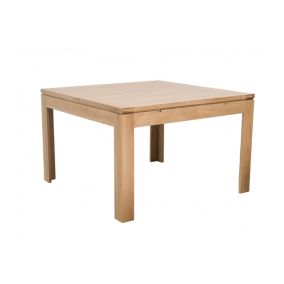 Table carrée extensible bois chêne clair massif L140/200 - BOSTON