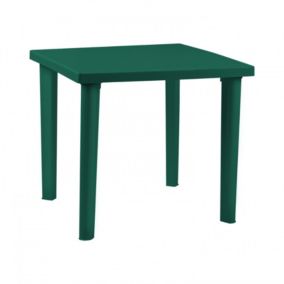 Table Carrée Résine Elegia Verte 79x79x72cm 7house