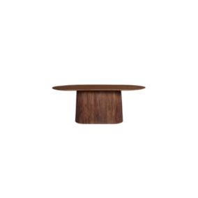 Table collection RIMBAUD effet bois brun clair longueur 200 cm