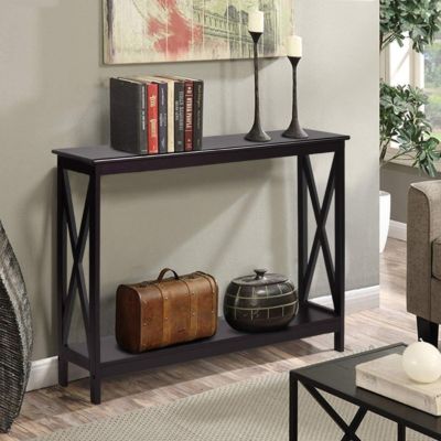 Table Console a 2 Niveaux Meuble Entree Etagere de Rangement a 2 Niveaux Meuble de Rangement Table de Rangement