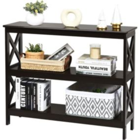 Table Console a 3 Niveaux Meuble Entree Etagere de Rangement a 3 Niveaux Meuble de Rangement