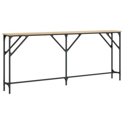 Table console chêne sonoma 180x23x75 cm bois d'ingénierie vidaXL