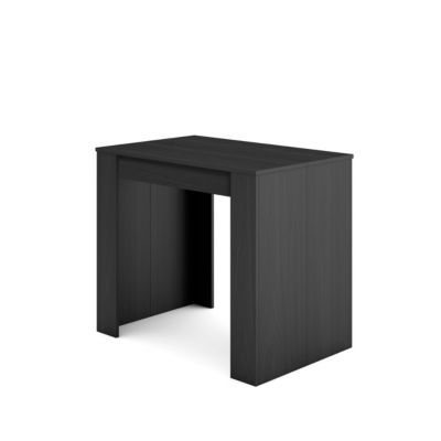 Table console extensible 160x90x77cm couleur noir