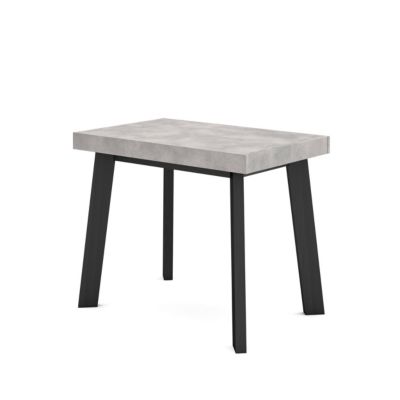 Table console extensible 180x90x77cm couleur gris ciment