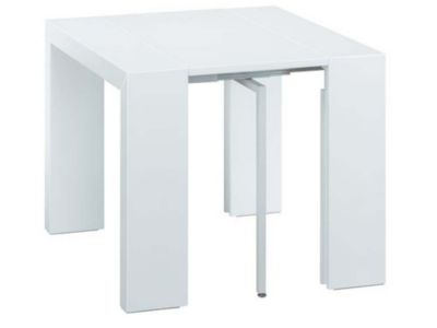 Table console extensible "Elsa"  50300 x 94 x 75 cm  Blanc