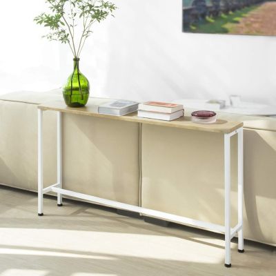 Table Console Table d'appoint,Bout de canapé, Cadre et 4 Pieds en Fer, FSB19-Z SoBuy