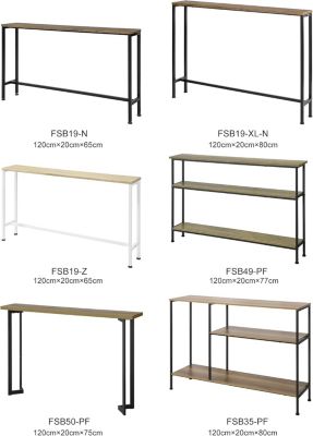 Table Console Table d'appoint,Bout de canapé, Cadre et 4 Pieds en Fer, FSB19-Z SoBuy