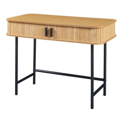 Table console Tvedestrand 100 x 50 x 76 cm naturel noir en.casa