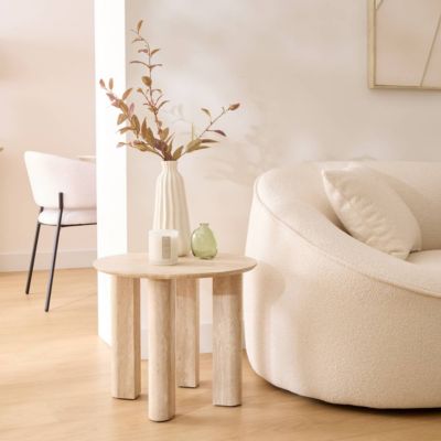 Table d'appoint Anaya beige 50,5x50,5cm - ATMOSPHERA CREATEUR D'INTERIEUR