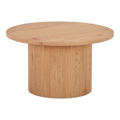 Table d'Appoint Boavista, Marron Clair, MDF, 80x80x45 cm, Seven Design