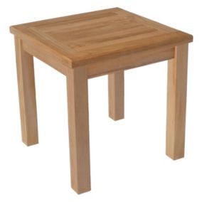 Table d'appoint carrée en teck 45cm JAVA - HAPPY GARDEN