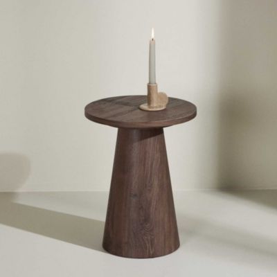 Table d'Appoint Design "Lanzo" 45cm Moka