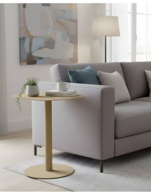 Table d'appoint design SKANDY en métal style scandinave