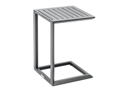 Table d'appoint en aluminium gris Graphite Evasion - Hespéride