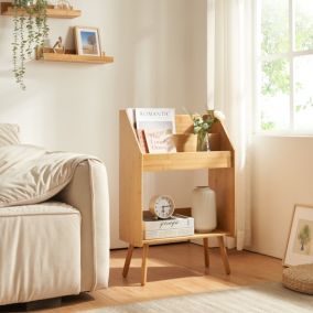 Table d'appoint Inderoey bambou 80 x 50 x 25 cm naturel en.casa