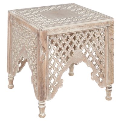 Table d'appoint KADMA Bois de manguier Marron clair