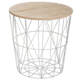 Table d'appoint "Kumi" grise D40 Cm - Atmosphera